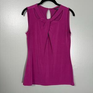 41 Hawthorn Women's Dark Pink Twist Front Corpcore Top - Size Small - Sleeveless